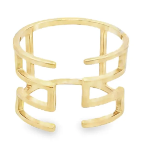 Aztec Weave Open Ring